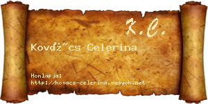 Kovács Celerina névjegykártya